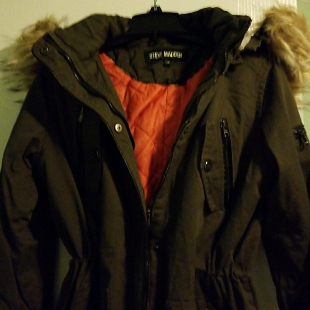Steve Madden Olive Color Anorak NWT